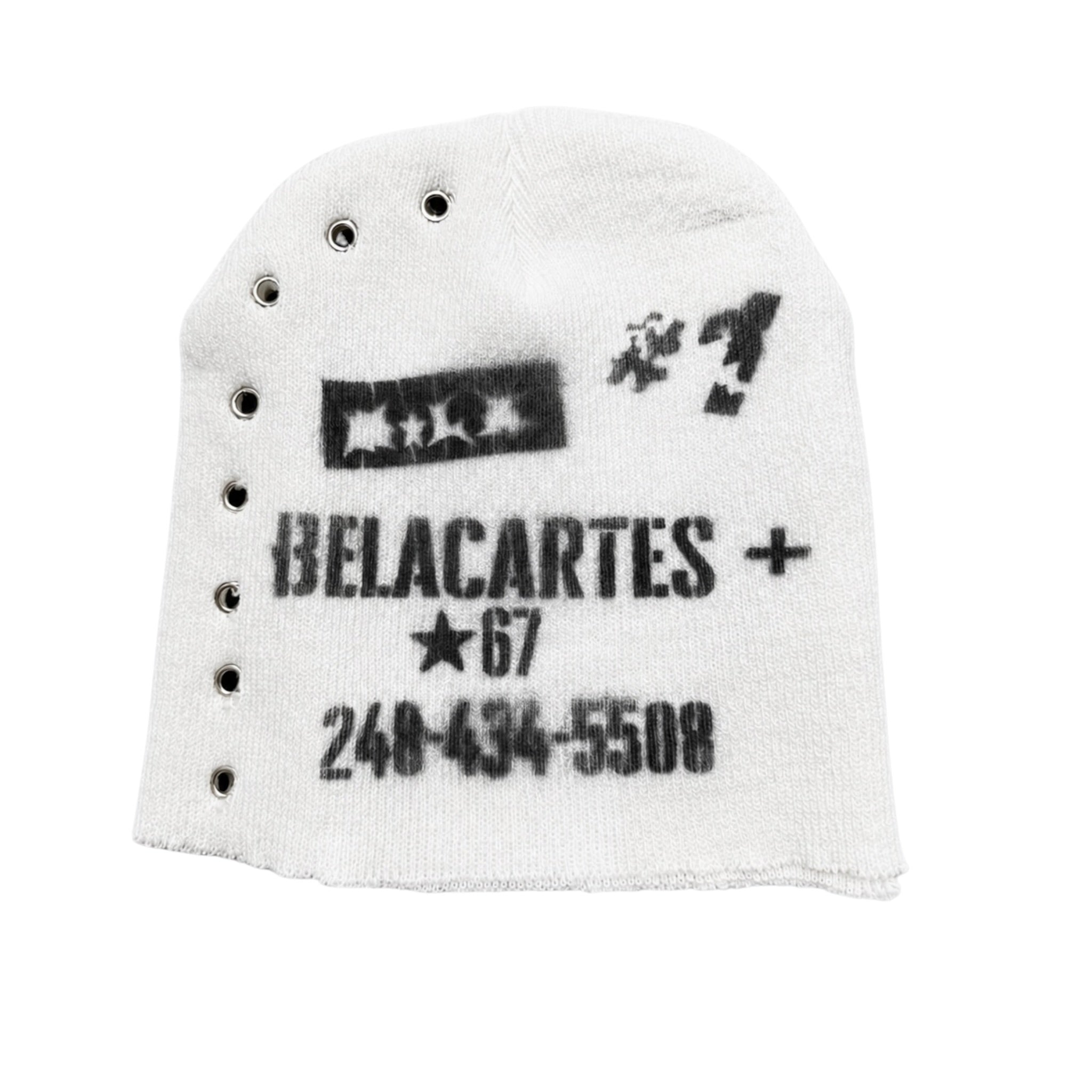 Eyelet Beanie V2 (White)