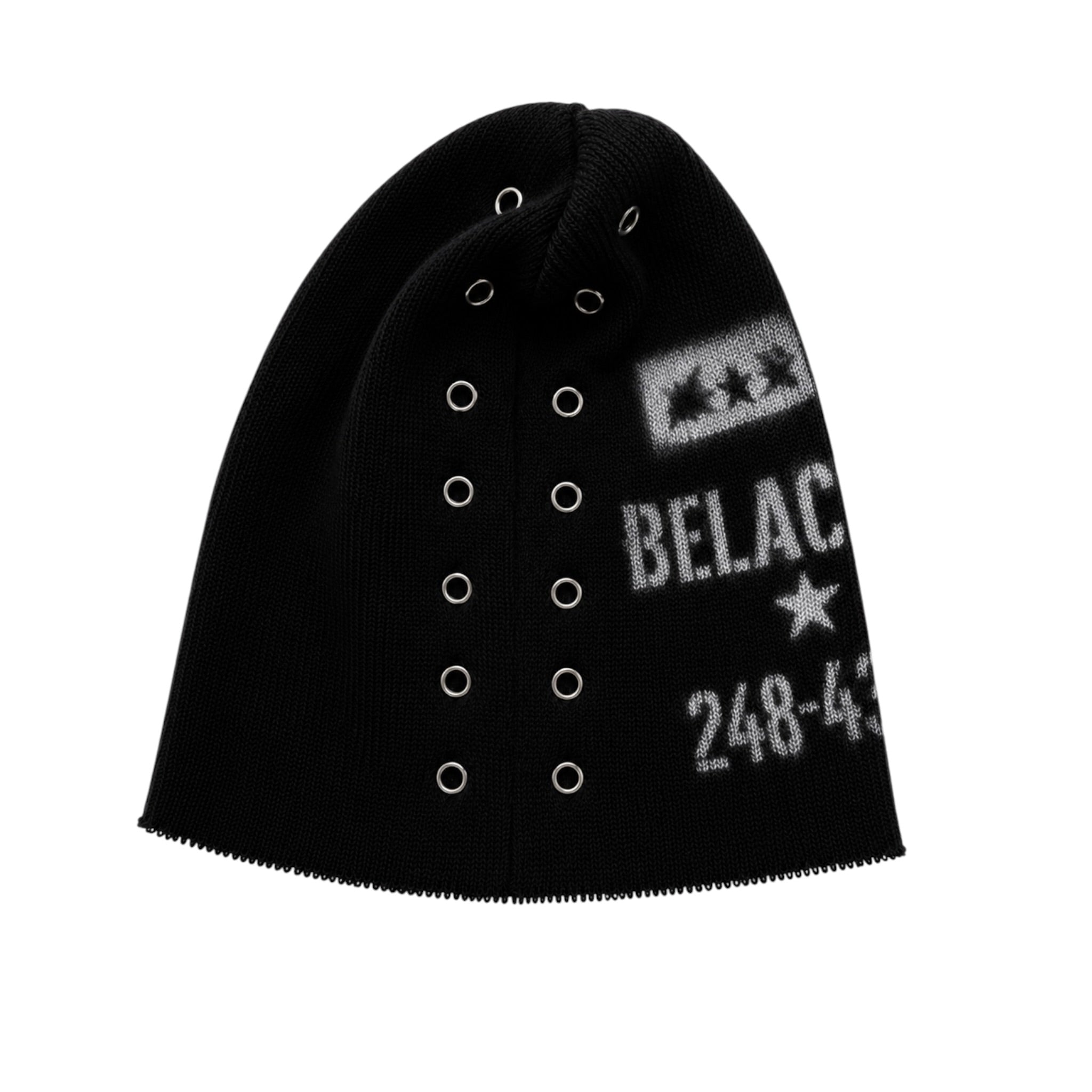 Eyelet Beanie V2 (Black)