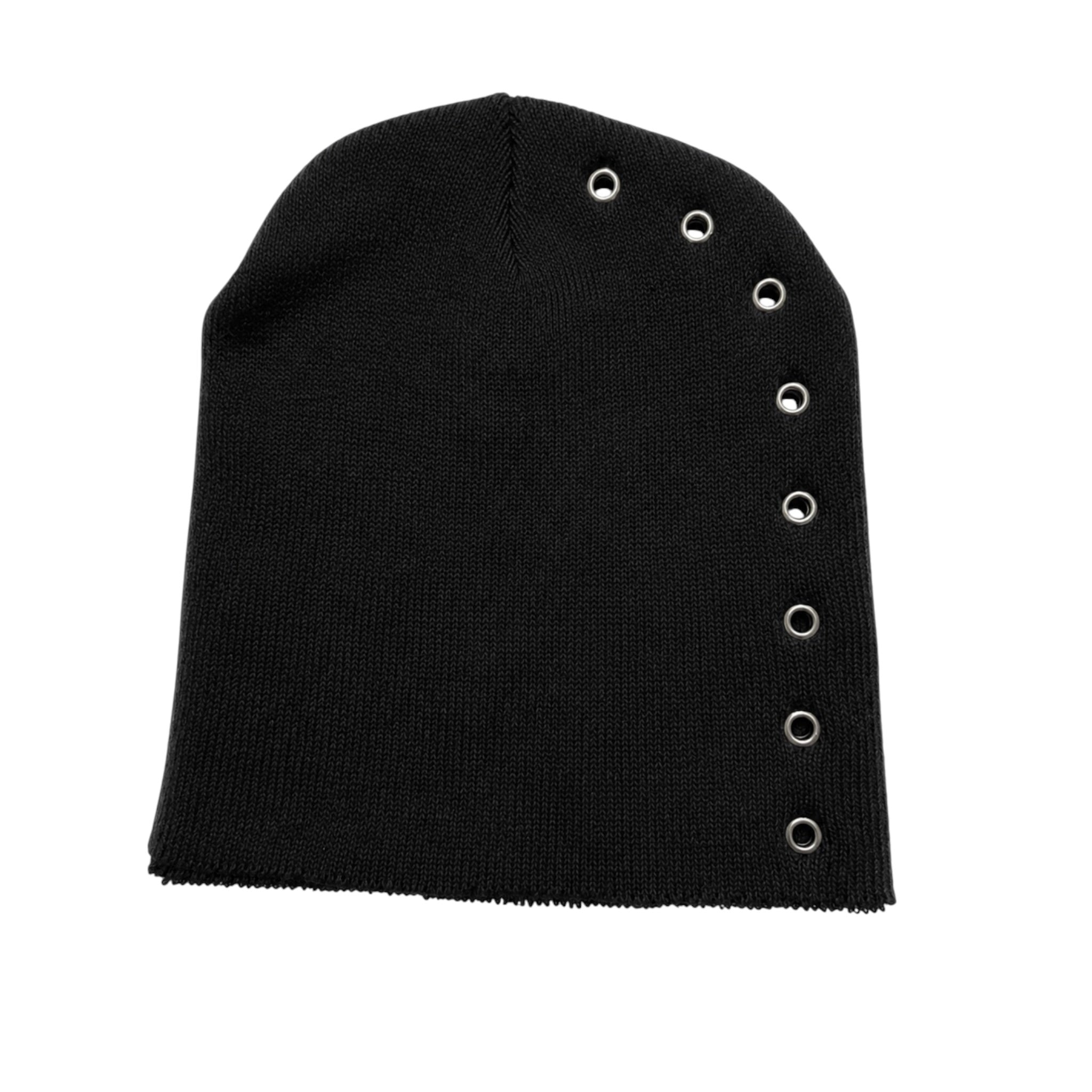 Eyelet Beanie V2 (Black)