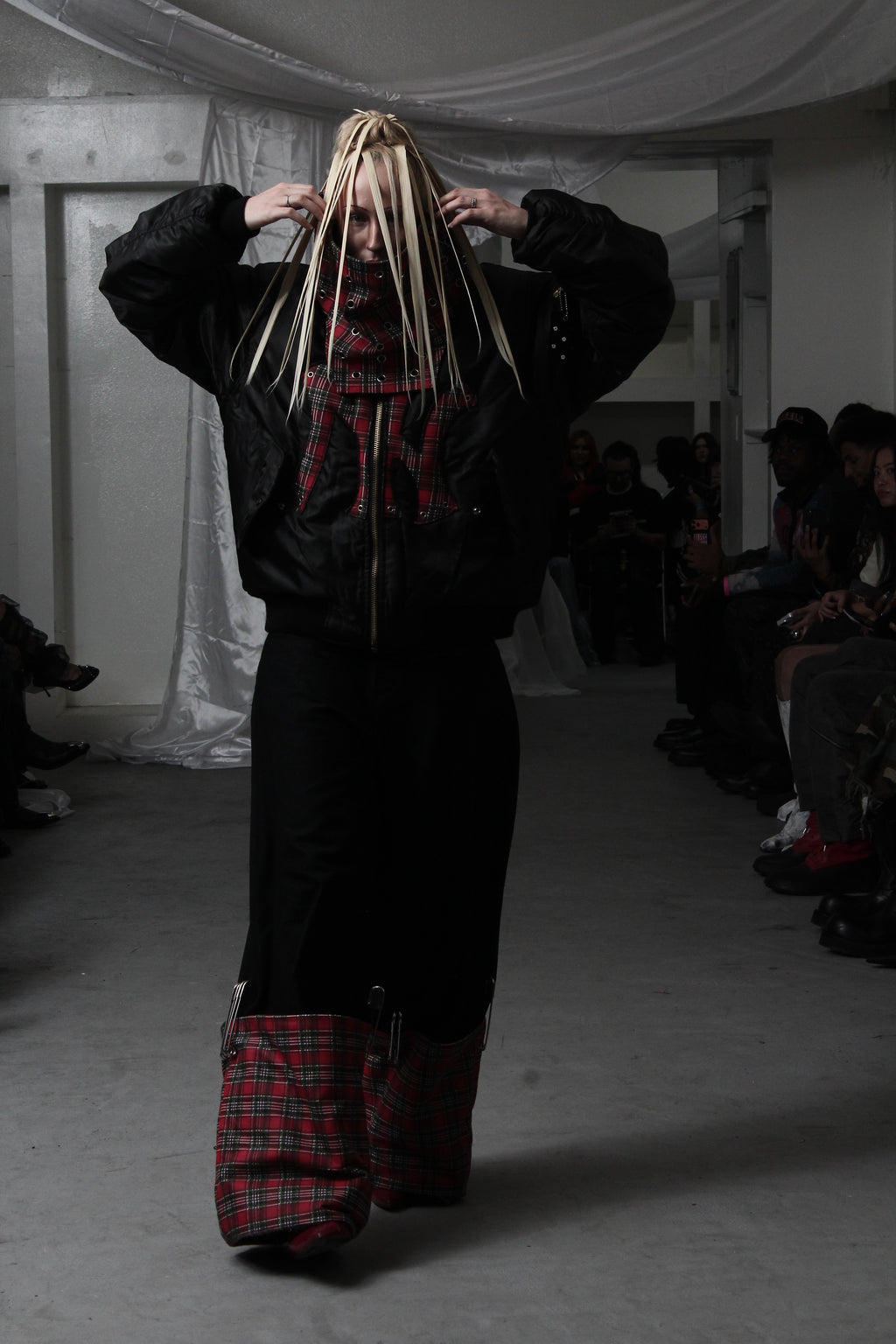 2025 runway Plaid Denim