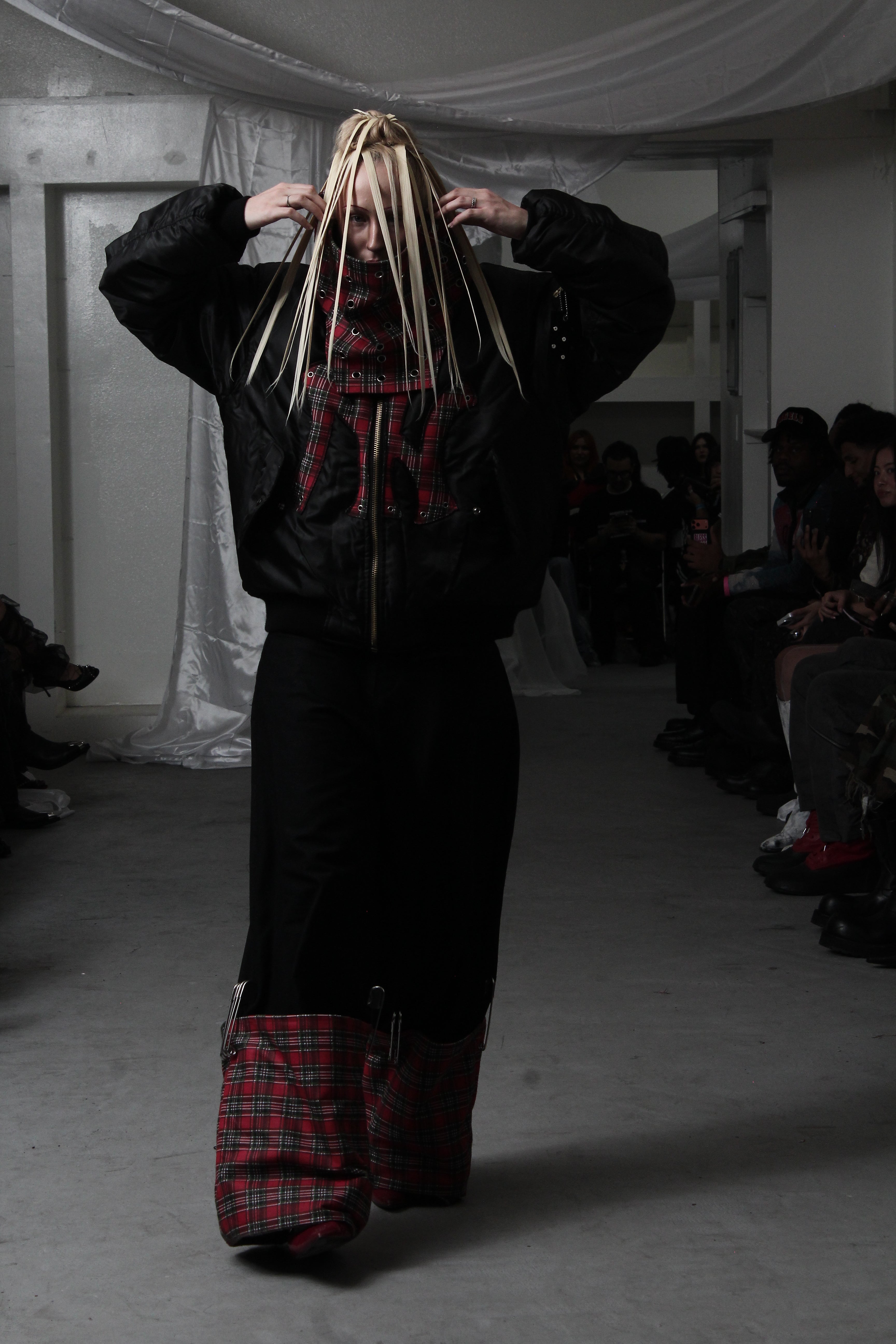 2025 runway Plaid Denim