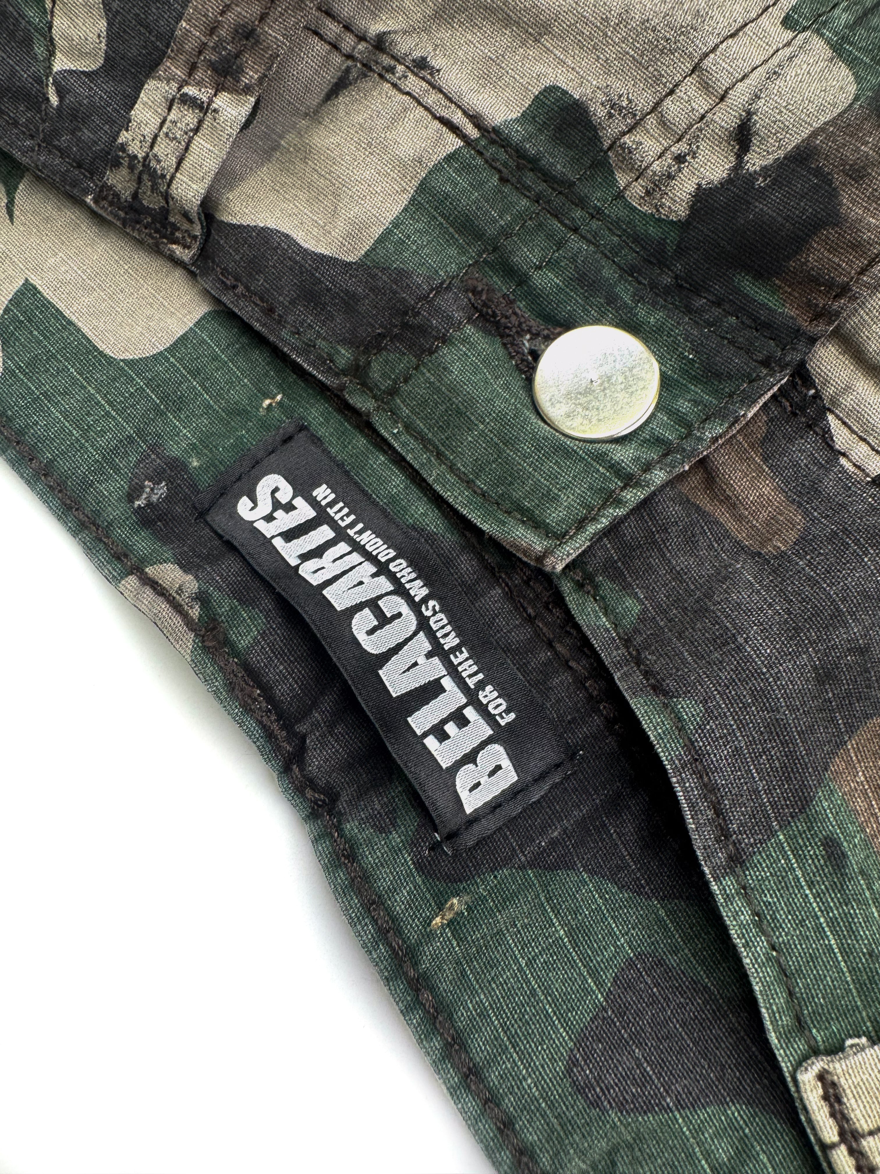 11 Stained Camo Shorts