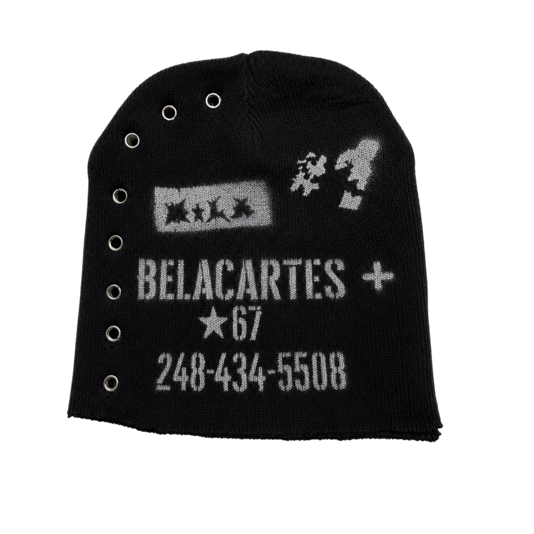Eyelet Beanie V2 (Black)