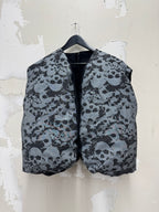 2024 runway skull denim vest