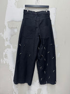 2025 runway spike denim defect
