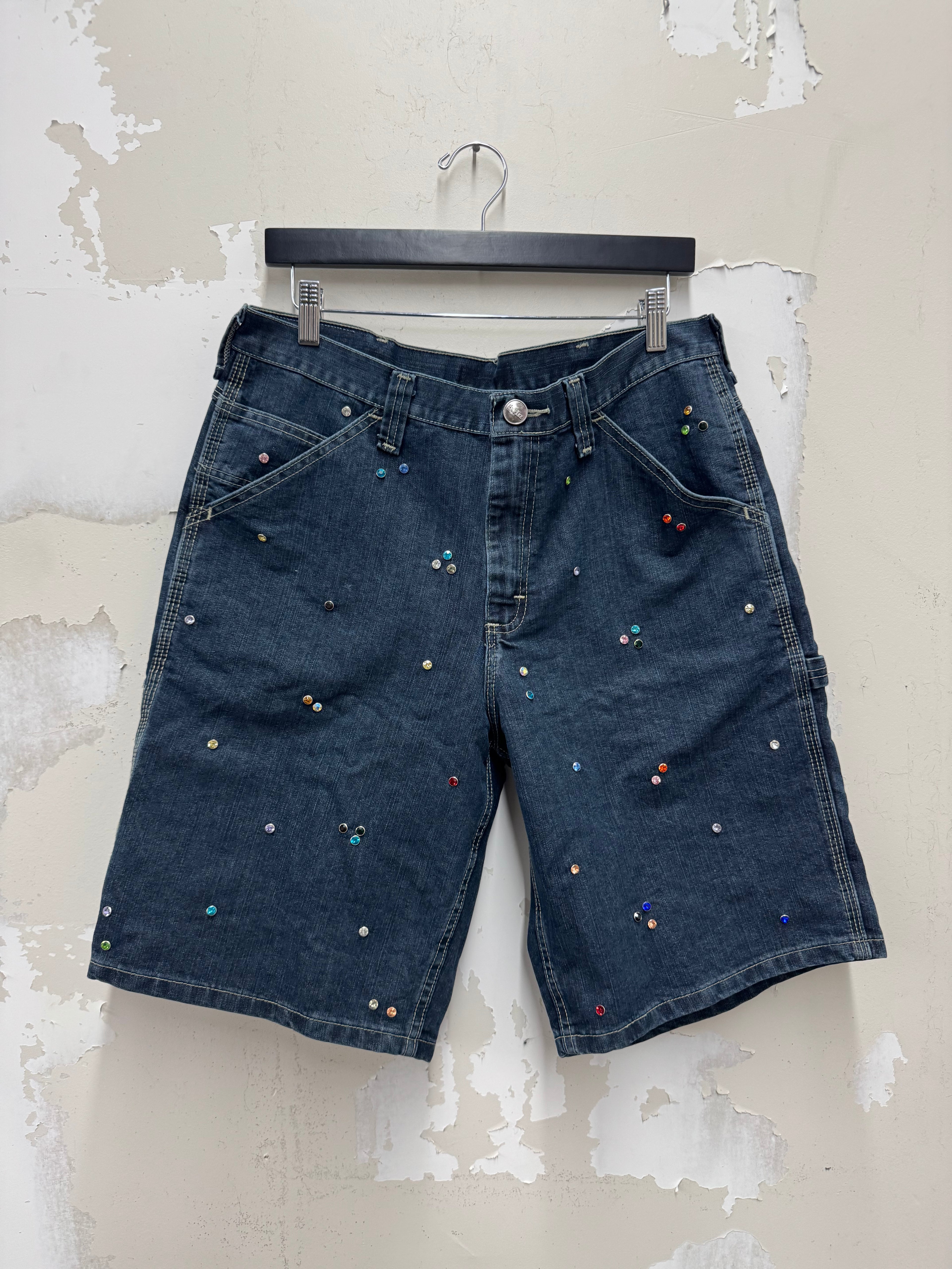 2023 original sample Rhinestone jort