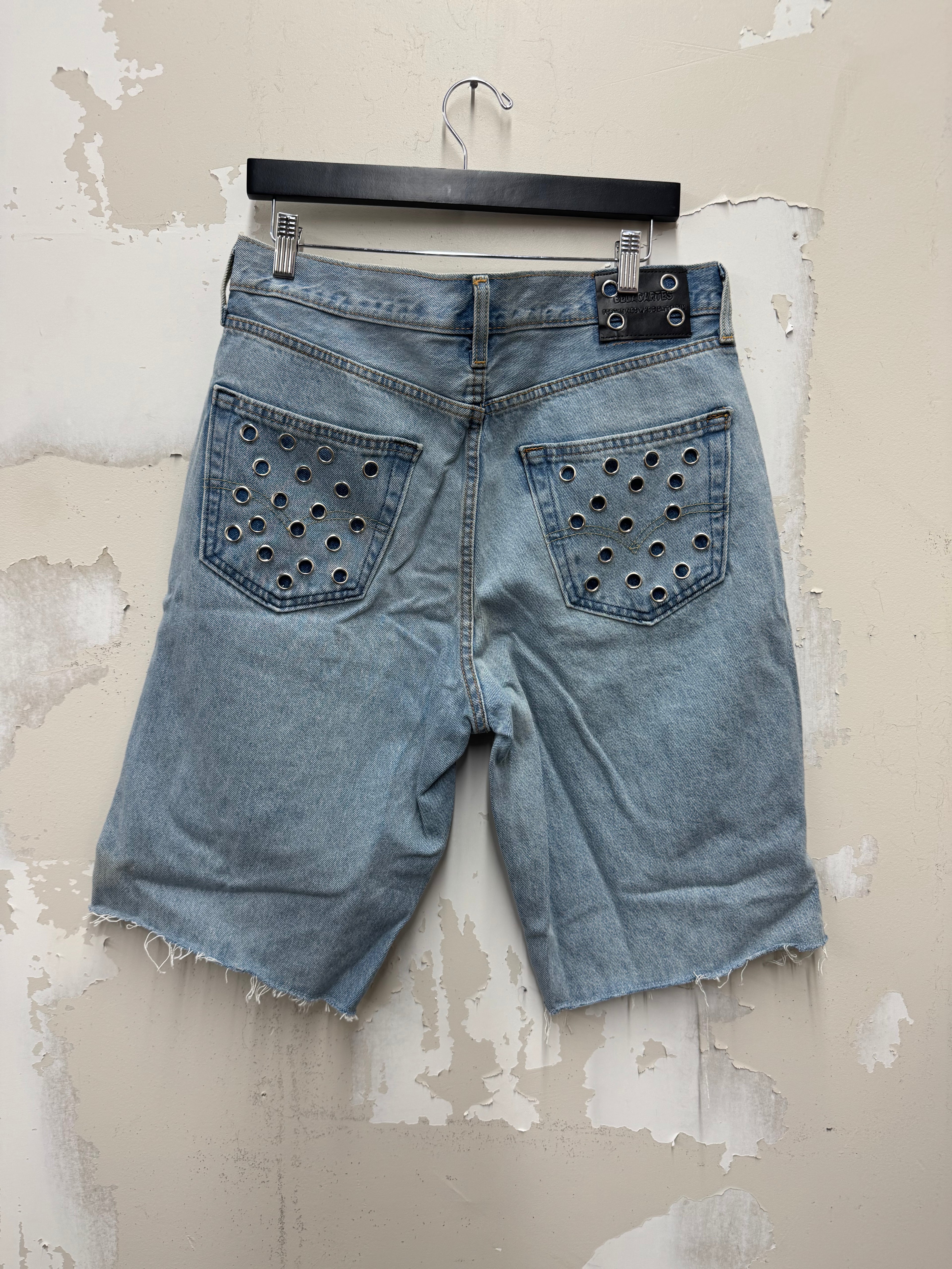 2023 origianl samples Denim short lightwash