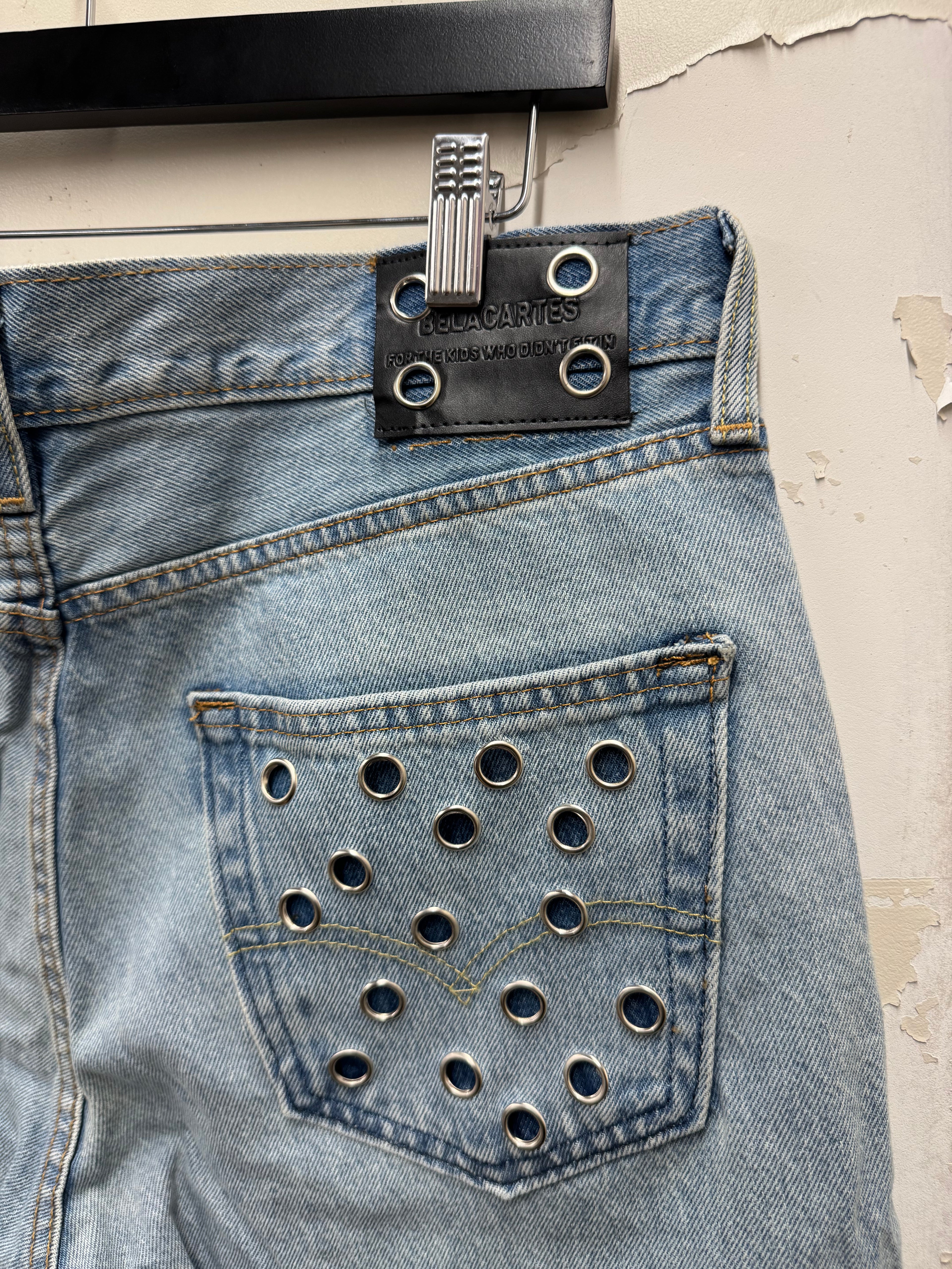 2023 origianl samples Denim short lightwash