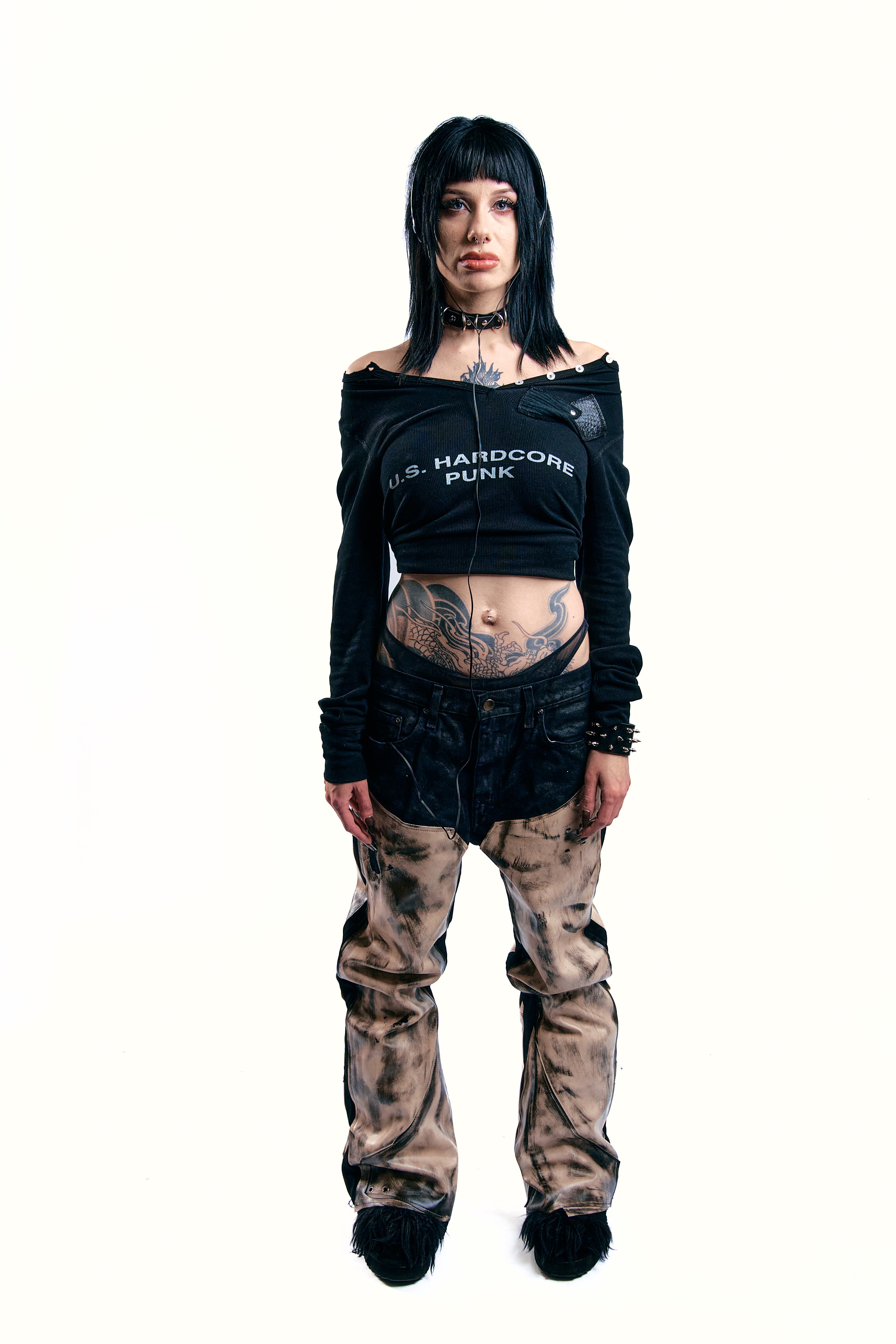 U.S. HARDCORE PUNK HENLEY