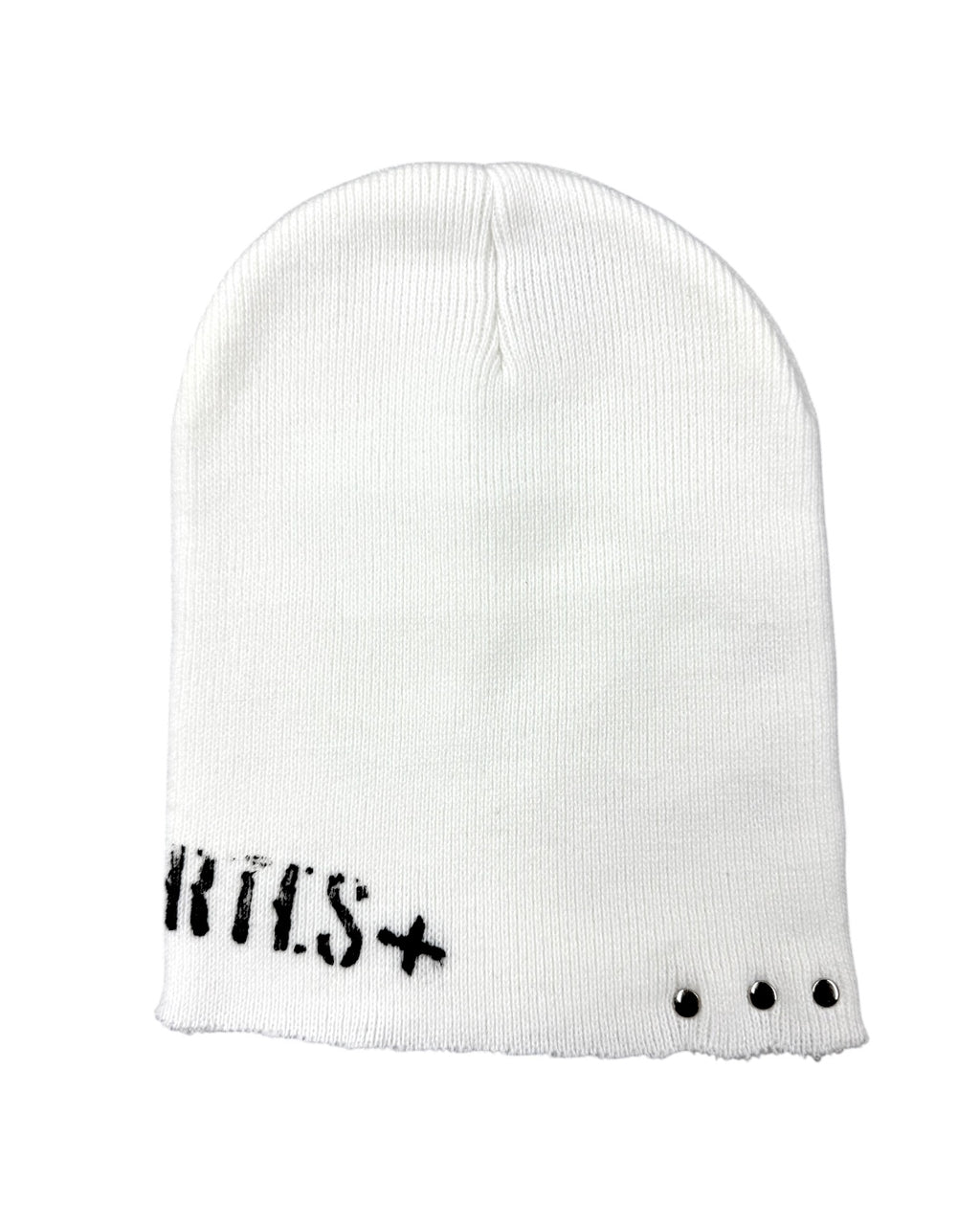 Eyelet Beanie white