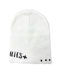 Eyelet Beanie white