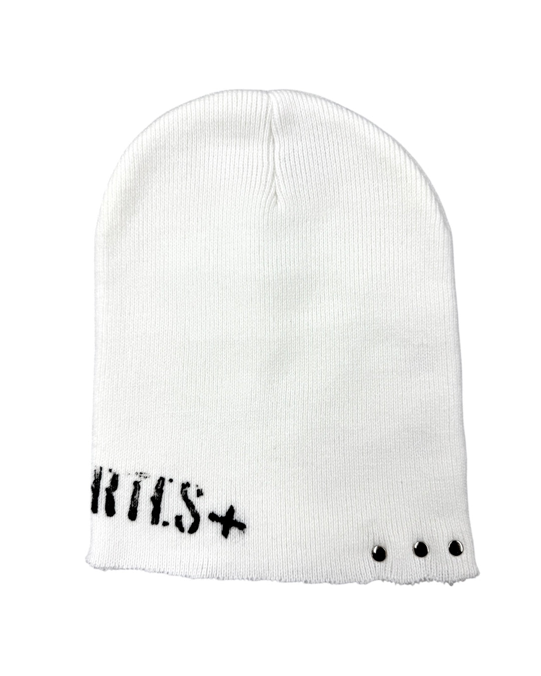 Eyelet Beanie white