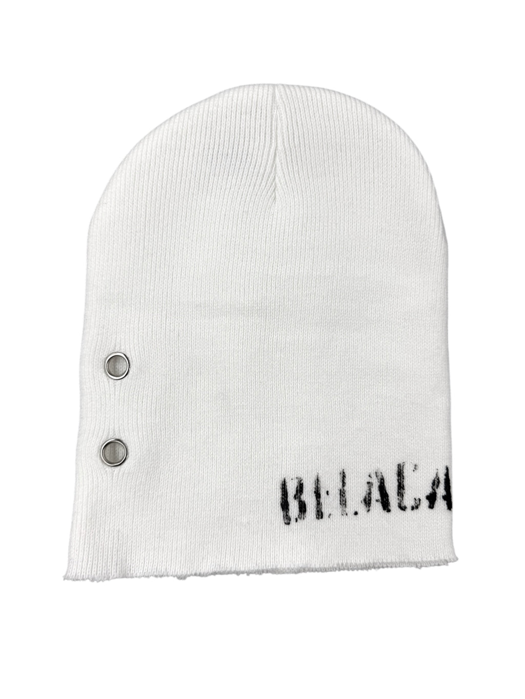 Eyelet Beanie white