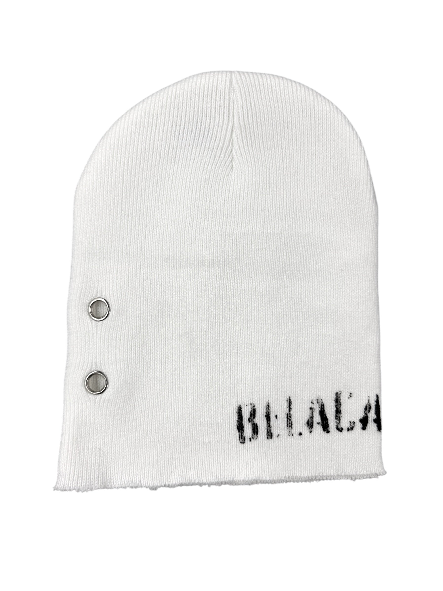 Eyelet Beanie white